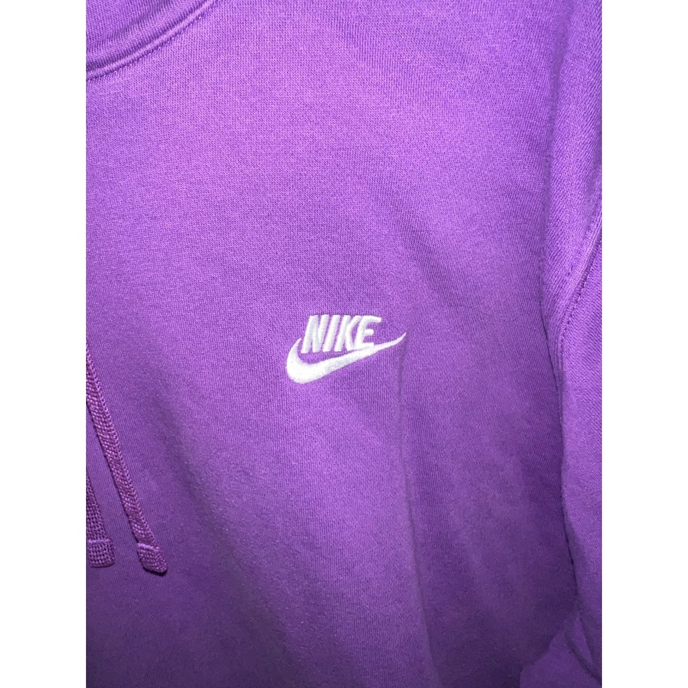 Nike Sportswear Club Fleece Hoodie Purple Embroidered Futura Logo Mens XL - Picture 2 of 4